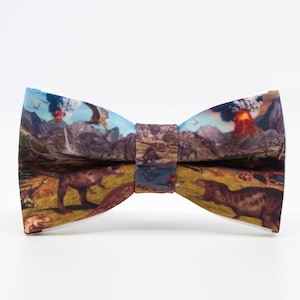 Bow tie with Dinosaur, Bow ties with Volcanoes, Party favors for kid