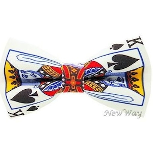 Papillon da uomo Papillon unici Papillon fatti a mano Papillon regolabile Papillon pre-annodato Papillon King Papillon da poker Papillon da carte Papillon da giocatore Nuovo