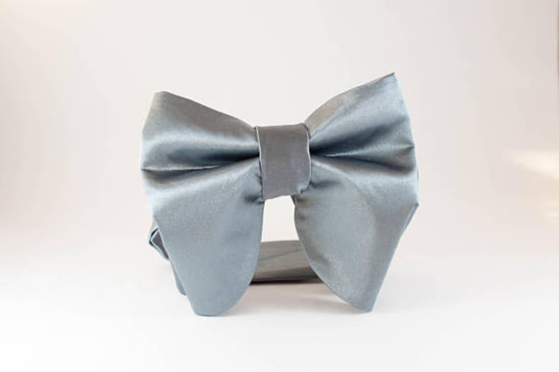 Big bow tie, Tuxedo Bow Tie Oversized wedding bow tie Tom Ford style bow tie image 8