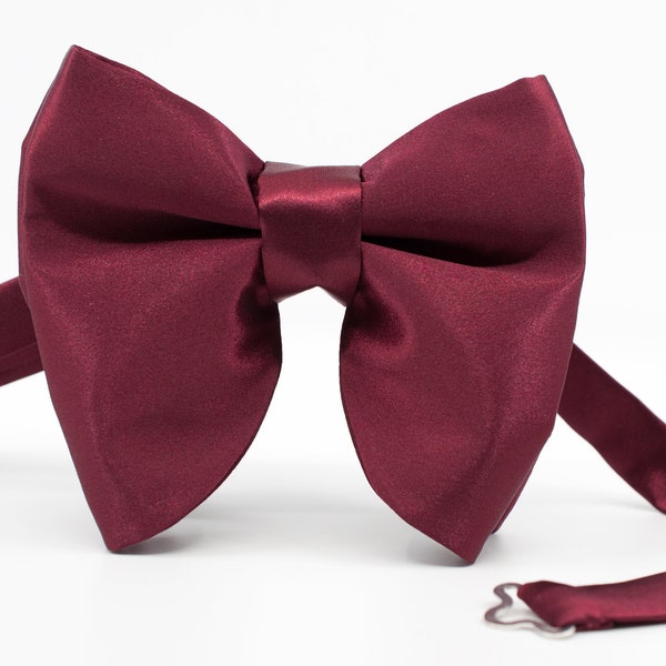 burgundy bow ties
