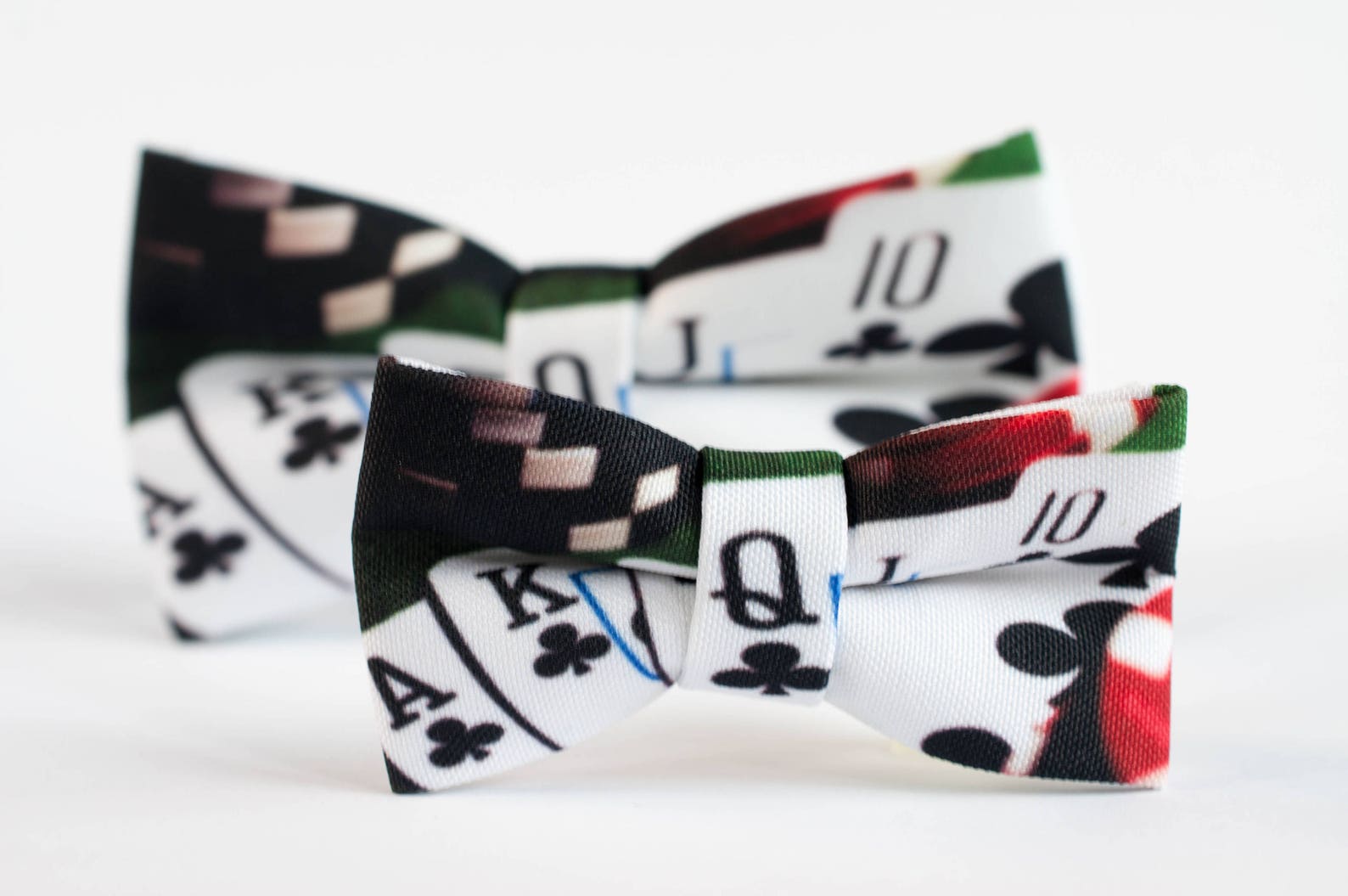 Flush Gift Gambler Bow Tie Poker Card Bow Ties for Men's Etsy