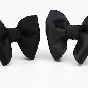 Oversized Bow tie, Large bow tie Black bow tie for wedding Tom Ford style image 6