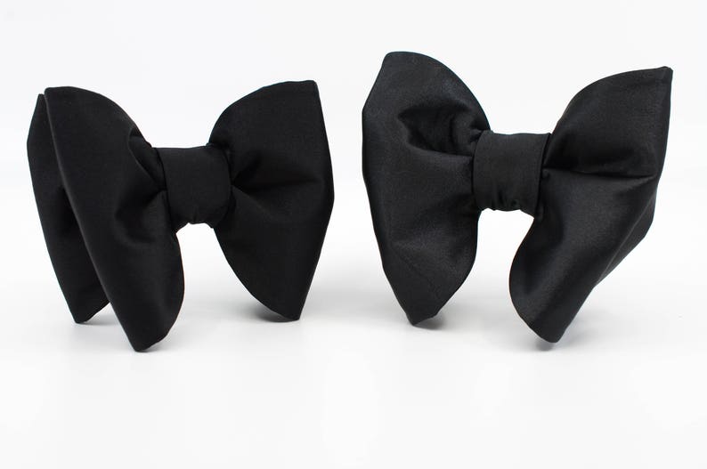 Oversized Bow tie, Large bow tie Black bow tie for wedding Tom Ford style image 6