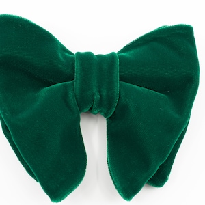 SALE GIFT Free shipping Dark Green Velvet Men Bow Tie Big Bow tie Oversized Bow tie Large bow tie Butterfly bowtie Groom bowtie Tom Ford