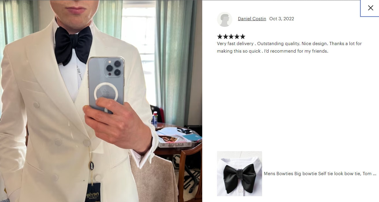 Tom Ford silver mans Bow tie  Accessory Tom Ford Bowtie Grey Mens TOM FORD main image 2