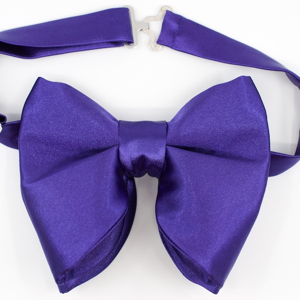 Ultra violet, Big Purple bow tie, Large Mauve BowTie, Indigo gift