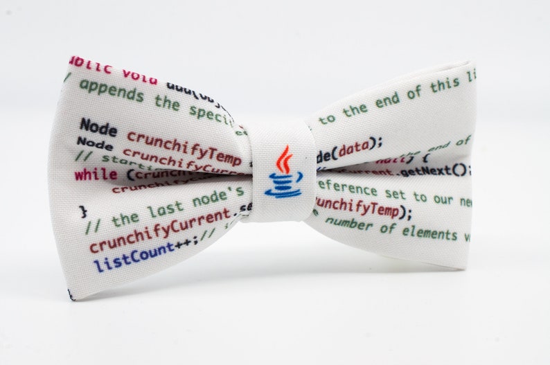 Smart bow tie Java bow tie Gift for lover Gift for nerd