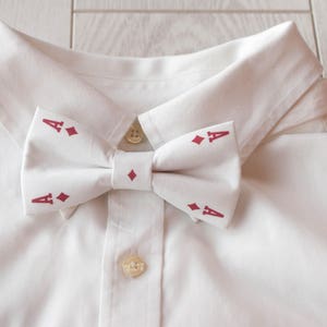 Gambler Bow tie regalo, Mens Bowtie, Ace Bowtie, Poker BowTie
