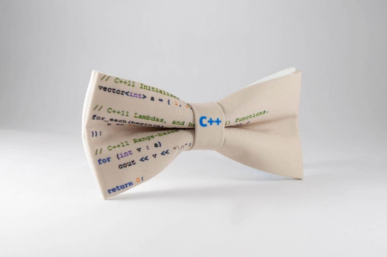 Programmer Bow Tie, C++ BowTie, Coder gift image 2