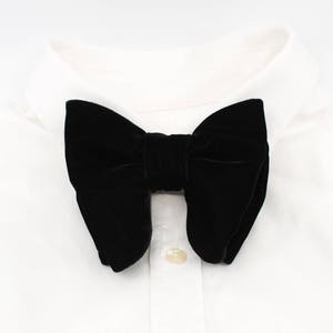 Oversized Bow tie, Large bow tie Black bow tie for wedding Tom Ford style image 8