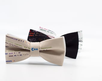 C++ Code Bow Tie - Programmer Gift - Handmade Bowtie