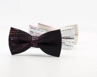 Regalo per ingegneri IT, papillon programmatore, linee di codifica, amante della codifica