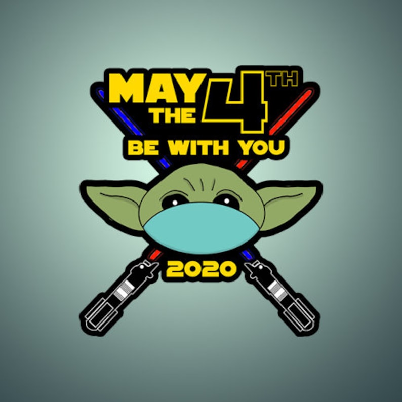 May the Fourth Be with You  May the 4th Be with You Sticker image 0