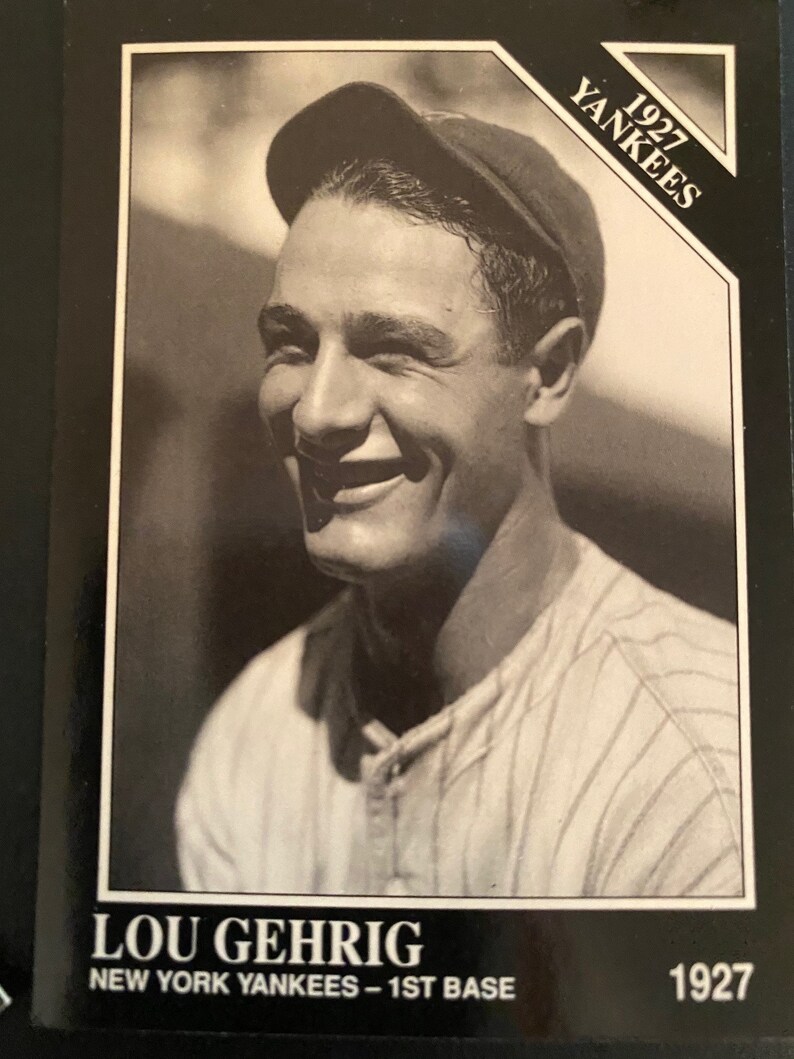 Baseball Cards for Babe Ruth & Lou Gehrig From The Sporting Etsy