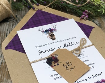Scottish Invitation Etsy
