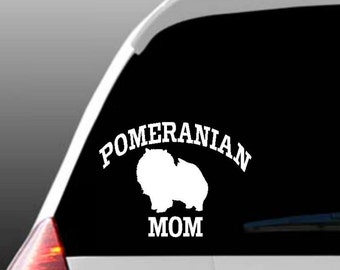 Pomeranian Mom/Dad/Parents Car Window Decal