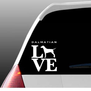 Dalmatian Love Car Window Decal