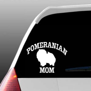 Pomeranian Mama/Papa/Eltern Auto Fensteraufkleber