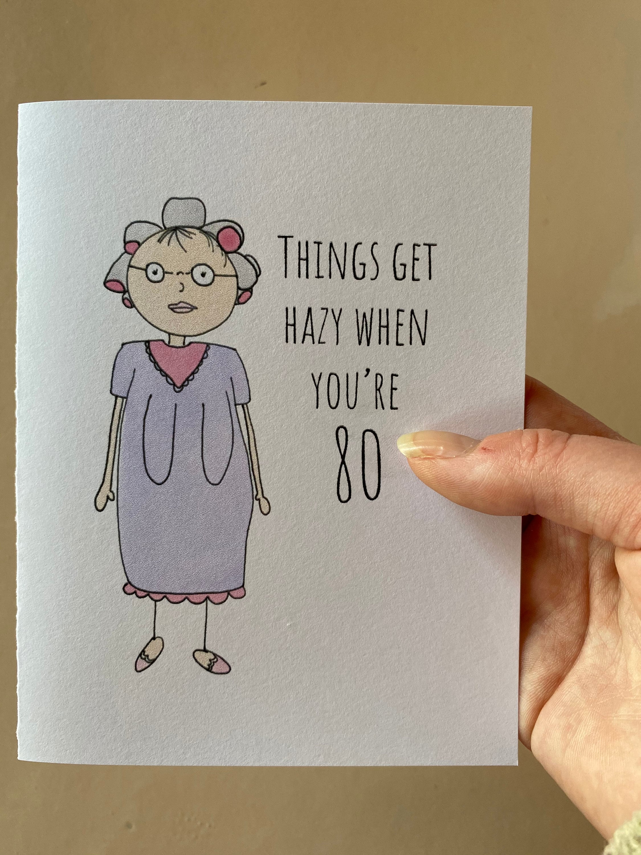 Funny 80th Birthday Wishes Birthday Card 80Th Birthday Happy Birthday Humorous | Etsy