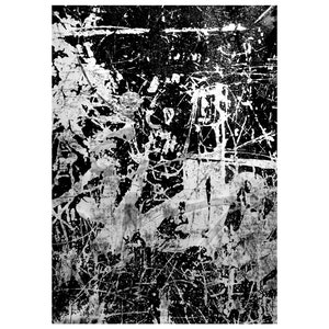 black and white abstract minimal bus stop brush graffiti photography print
