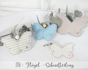 ITH - 13x18 Flügel Schmetterling - Stickdatei