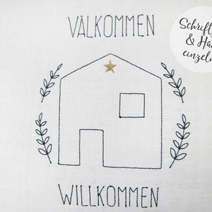 Scandi House Welcome in 5 sizes embroidery file image 2