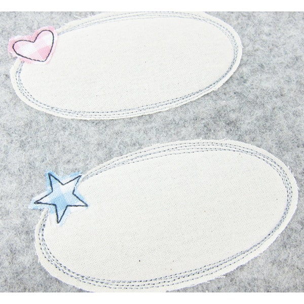 Doodle Application 10x10 Heart and Star-embroidery file