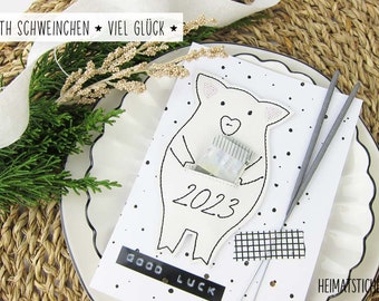 ITH Piggy "good luck" - EMBROIDERY FILE