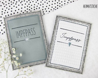 Impfpass ITH 13x18 - Set 4 - Stickdatei