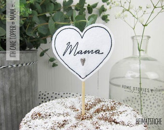 ITH Cake Topper 10x10 "Mama" Stickdatei