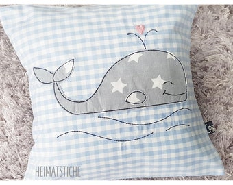 Whale with heart 13x18-embroidery file