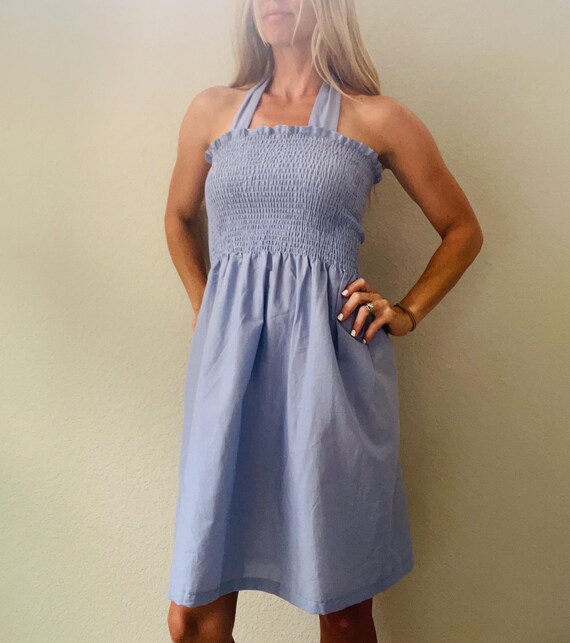 shirred bodice halter maxi dress Nobody's Child - Caterina Midi Dress - Women - Cotton/Linen - 14 US