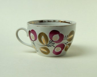 A Cup of tea , teacup painted, vintage Cup, Cup of gold, Cup of the Soviet era