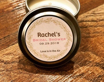 Bridal Shower Favors | Candle Favors | Personalized Favors and Gifts | Shower Favors | Set of 12- 2oz