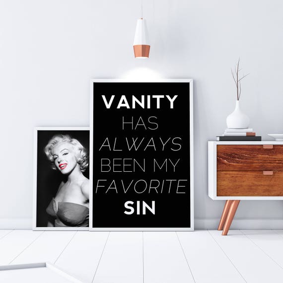 Trendy Black Posters Vanity Poster Classy Decor Vanity Etsy