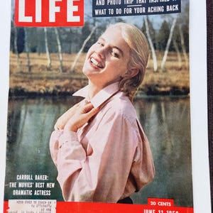Life Magazine June 11, 1956 Carroll Baker Best New Dramatic  Actress