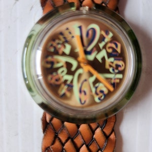 1995 Midi Pop Swatch Watch Pantoufle PMK108