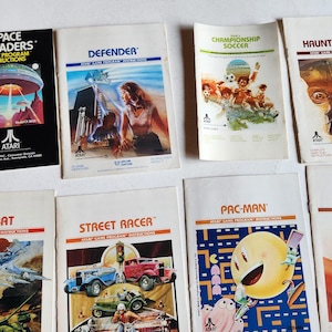 Atari Video Game Instructions Lot Of 8