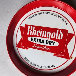 Rheingold Extra Dry Lager Beer Metal Beer Tray