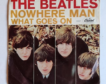 The Beatles Nowhere Man/ What Goes On Capitol 45 Record #5587 w/Picture Sleeve