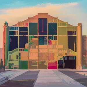 Asbury Park Casino - abstract - digitaal beeld