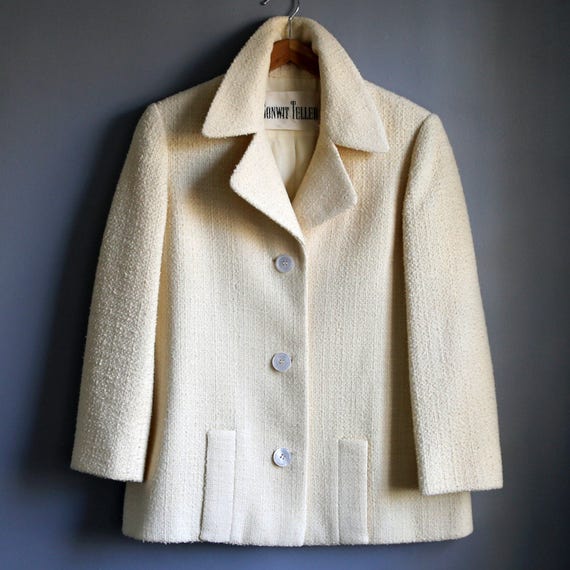 Vintage Bonwit Teller 60s/70s Off-white/cream Woven Nubby Wool | Etsy