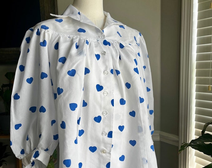 Eve Ruffle Heart Puff Sleeve Tee