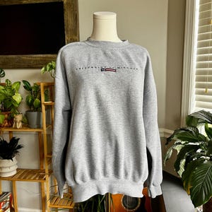 Vintage 90er Jahre graues Hoodie Größe L