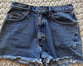 Vintage jaren 90 Calvin Klein afgesneden short denim maat 7/8