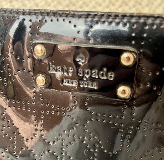 Vintage Kate Spade NY Black Patent Leather Cross … - image 4