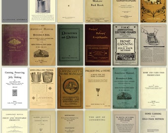 Vintage Food Preserving Books Collection: Canning, Pickling, Dehydration (PDF Download)