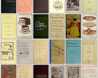 108 libros de cocina vintage de repostería, postres, confitería y tartas en formato PDF, descarga digital instantánea.