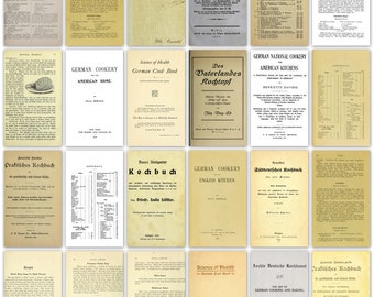 18 vintage deutsche Kochbücher im PDF Format sofortiger digitaler Download