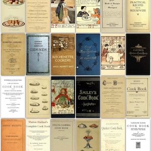 300 vintage American cookbooks PDF format instant digital download